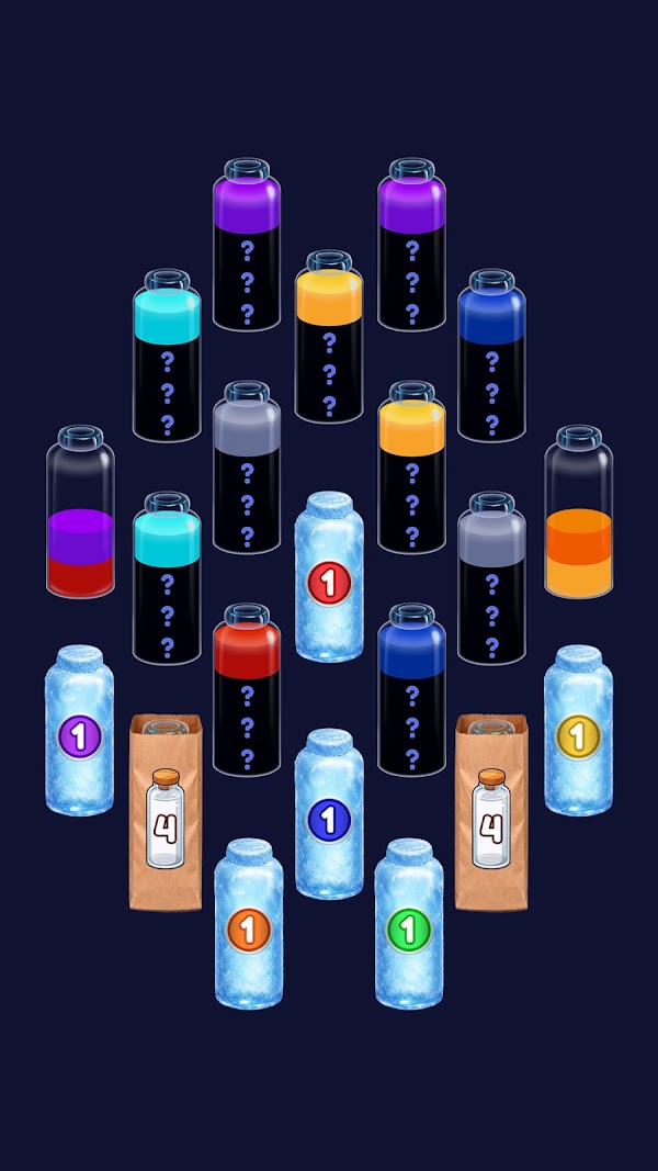 Water Sort colourful tubes screenshot